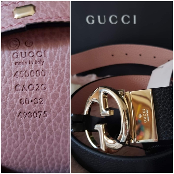 Gucci Dollar Calf Reversible Belt 